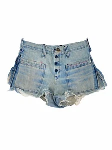 Vintage 80s 2 4 Jean Shorts By TALE-LORD Tattered Distressed Very Authentic VTG - Picture 1 of 7