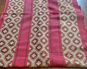 Antique French Woven Silk Fabric with Stripes - Clubs and Spades  WW438 - Picture 1 of 9