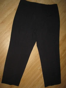 Damen Hose, Markenlos, Schwarze Stoffhose mit Gummizug, Größe 40 K, 2 Taschen - Bild 1 von 4