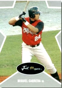 “MINT” MIGUEL CABRERA 2003 JUST MINORS “SILVER EDITION” ROOKIE CARD! 3,000 HITS! - Picture 1 of 1