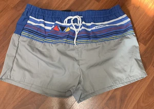 Vintage Dunlop Large Swim Trunks Striped Awesomeness - Picture 1 of 6