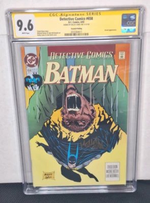 CGC 9.6 DETECTIVE COMICS 658 2ND PRINT KNIGHTFALL PRELUDE SIGNED BY KELLEY JONES - Image 1 of 4