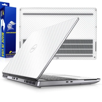 Armorsuit White Carbon Skin Wrap Film for Dell Precision 7560 / 7550 - Image 1 of 3