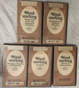 5 VHS Lot Woodworking Series by Kenneth E. Bowers, Punkin Hollow FREE Shipping - Picture 1 of 4