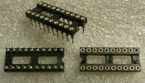 20 Pin DIP Socket - Gold Inserts Machined Pins - Samtec - Picture 1 of 1