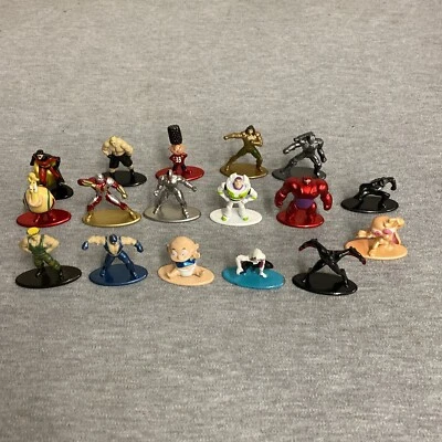Jada DC Marvel Nano Metalfigs Mini-Figures Die-Cast Metal - Lot of 17 #1 - Image 1 of 4