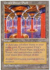 1x Urza's Power Plant PL/MP, English MTG Fifth Edition