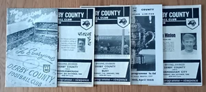 Derby County 1968/69 Div 2 Champions Selection of League Programmes from menu - Picture 1 of 6