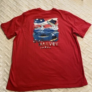 Camisa Guy Harvey Para Hombre Roja Mangas Cortas XL Marlín Espada de Pesca Pez en la Espalda - Imagen 1 de 11