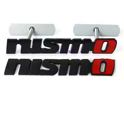 Calcomanías metálicas NISMO NEGRO ROJO emblema pegatina de coche e insignia de rejilla del capó delantero Foto 1 de 4