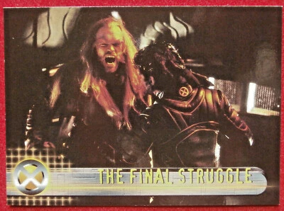 X-MEN THE MOVIE - Card #61 - THE FINAL STRUGGLE - Topps 2000 - Image 1 of 2