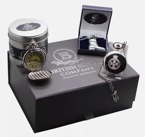 Royal Green Jackets Personalised RGJ Gift Hamper Pocket Watch Army Boot Keyring - Picture 1 of 3