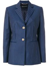 Versace navy blue pin stripe blazer single breasted blazer