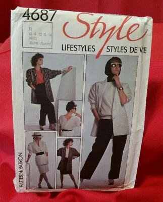 STYLE Pattern 4687 Lifestyles Misses Vintage Size: 10-14 - Image 1 of 4
