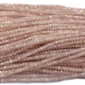 Bracciali collane rondelle sfaccettate morganite rosa originale naturale piccole perline - Foto 1 di 8