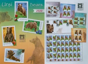 Rumänien 2020 Bären,Braunbär,URSUS ARCTOS,Heidelbeeren,Hagebutte Mi.7797-7800 - Bild 1 von 14