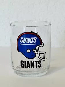 Vintage NY Giants NFL Promotional Glasses. New York Giants Glass Mobil - Picture 1 of 3