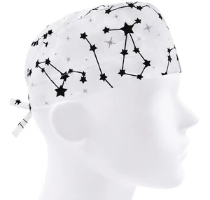Scrub caps men, surgical cap, scrub hats stars, surgery hat space, constellation - Picture 1 of 3