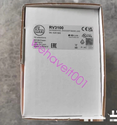 Brand New IFM RV3100 Incremental Encoder Expedited Shipping - Image 1 of 3