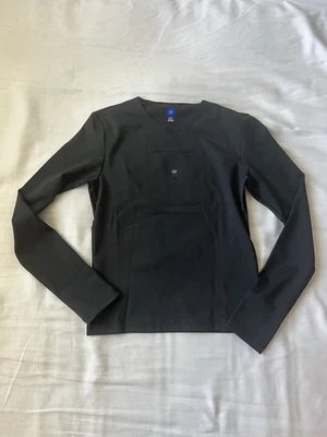 Yeezy Gap Engineered By Balenciaga manga longa segunda pele preta tamanho XS - Imagem 1 de 4