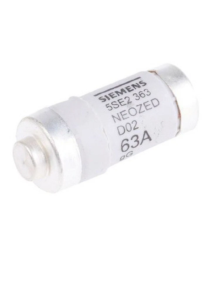 1pc new Siemens 5SE2363 ( 63Amp) 63A 400Vac D02 gG NEOZED Fuse - Image 1 of 1
