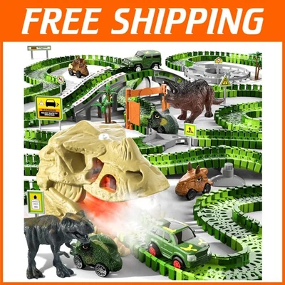 Upgraded Dinosaur Race Tracks With Lights & Sound - Image 1 of 4