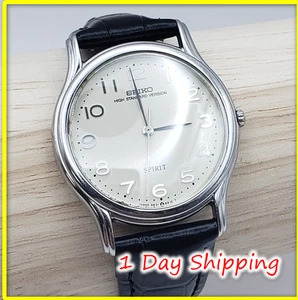 SEIKO Spirit 5E31-6A10 Mens Vintage Watch Quartz Japan W5 - Picture 1 of 15