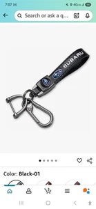 Leather Keychain With Logo - Picture 1 of 1