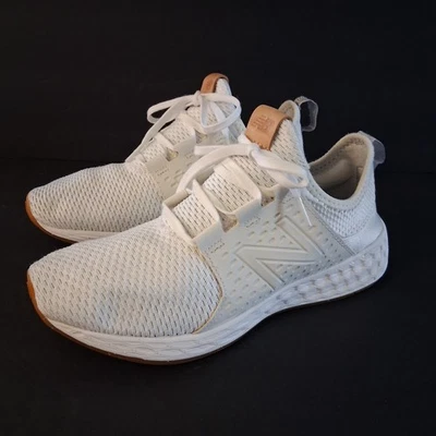New Balance Fresh Foam FF Cruz Women 8.5 B White Running Shoes Sneakers WCRZRMWS - Image 1 of 4