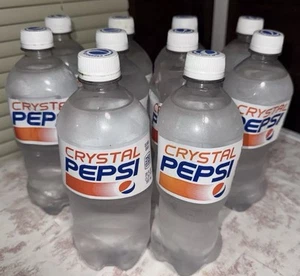 RARE CRYSTAL PEPSI BOTTLE UNOPENED CLEAR PEPSI price per bottle - Picture 1 of 3