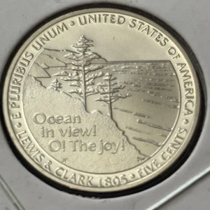Jefferson 2005 S Proof níquel océano a la vista no plateado - Imagen 1 de 6