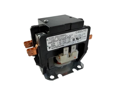TYCO Electronics C402U10 Magnetic Contactor 2pole 240/277 V 3100-20Q18999CL - Image 1 of 3