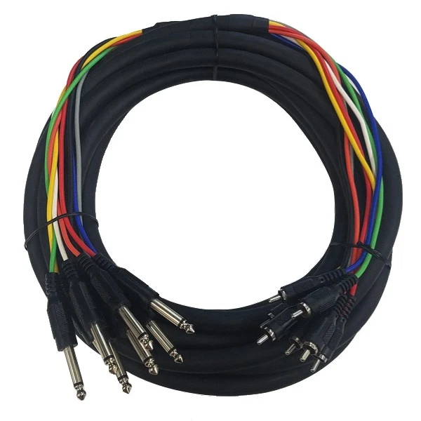 Cable Up CU/SU304 13' 1/4" TS Male to RCA Male Audio Snake (8-Channel) - Image 1 of 1