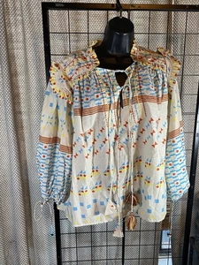 Top Floe Boho estampado geométrico talla S - Imagen 1 de 4