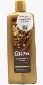 Caress Cocoa Butter & Oat Milk Moisturizing Body Wash 18 FL OZ - Picture 1 of 2