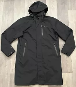 Eddie Bauer WeatherEdge Men’s Black Insulated Rain Parka Jacket - XLT - Picture 1 of 7