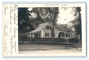 Das älteste Haus in Waterbury gebaut 1741 Waterbury Connecticut CT RPPC - Bild 1 von 2