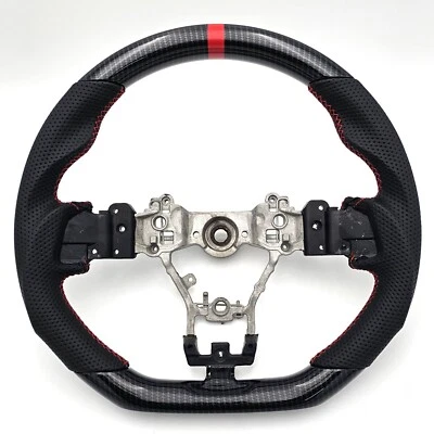 Dirección negra de fibra de carbono REVESOL Hydro-Dip para 2015-2021 SUBARU STI WRX S209 Foto 1 de 4