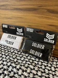 New SEALED Unisex The Gun Show SOLDIER Bicep Bands One Size 2 sets of 2- b+w - Picture 1 of 6