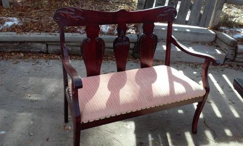 Antique Loveseat Cover