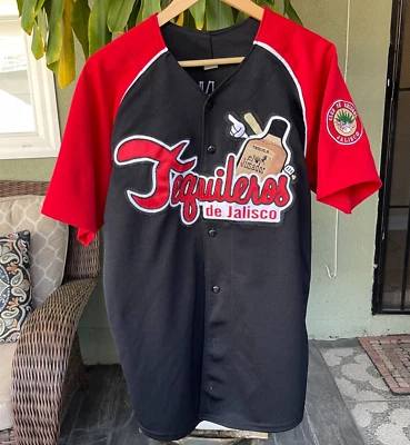 Tequileros De Jalisco Club de Beisbol Size M/L A. Sanchez #54 Black Red Mexico - Image 1 of 4