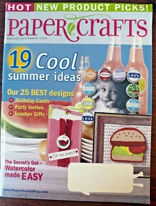 Paper Crafts Magazine Aug/Sept 2004 - Vintage, New, & NLA - 19 Summer Ideas - Picture 1 of 1