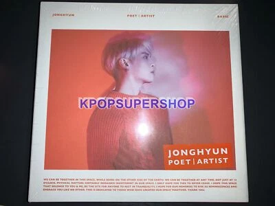 Jonghyun Solo Album Poet Artist CD Photobook New Sealed Rare OOP SHINee - Image 1 of 4
