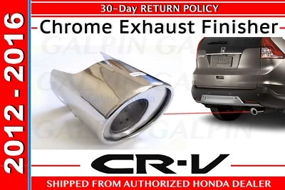 🔥Acabador de escape cromado genuino OEM Honda CR-V 2012-2016 (08F53-T0A-100) 🔥 Foto 1 de 4
