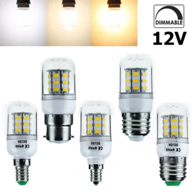 Dimmable LED Corn Light Bulb 7W E26 12v Living Room Super Bright Home Lamp Bulbs - Image 1 of 4