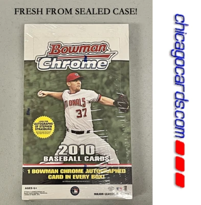 2010 Bowman Chrome HOBBY Box 1 AUTO Look4 Rookie Stars Gold Refractor 1/1 Plate - Image 1 of 4