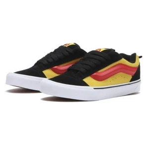 Vans Knu Skool scamosciato giallo nero VN000CS0END uomo taglia US 4,5 - 12 nuovo - Foto 1 di 10