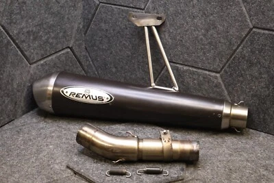 TRIUMPH SPEED TRIPLE 1050 REMUS EXHAUST SILENCER AND LIKE PIPE 2008 - Image 1 of 4