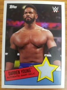 2015 Topps WWE Heritage Darren Young Auténtica Camisa Reliquia - Imagen 1 de 1