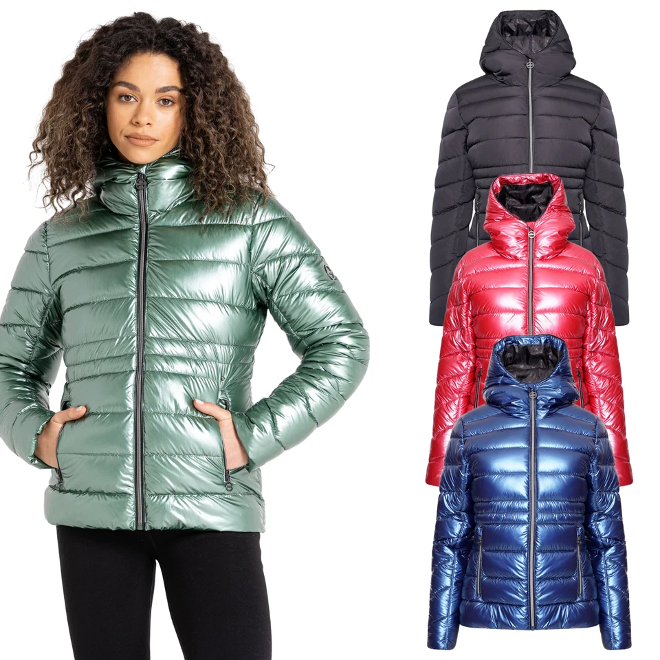 Dare2b Womens Reputable II Puffer Jacket Metallic Ladies Padded Coat RRP 135 - Image 1 of 1